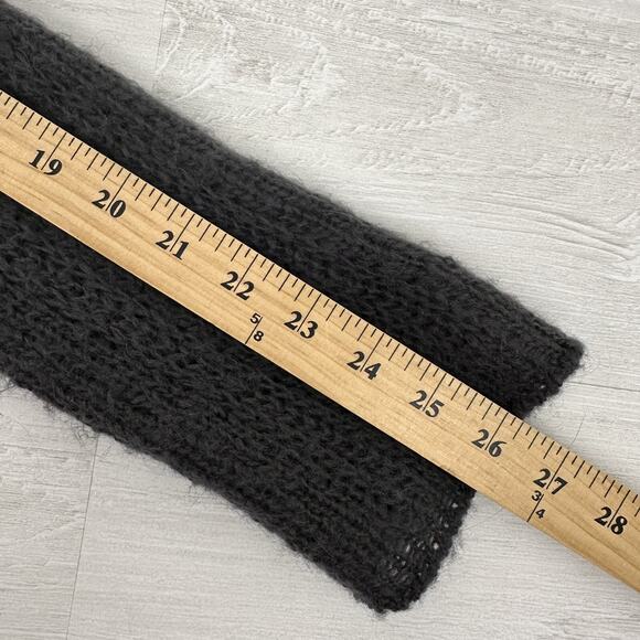 Wooden Ships Sweater Dress Size M / L Gray Cowl Neck Wool Mohair Blend Whimsycal - Picture 12 of 14